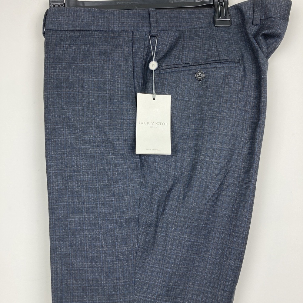 Jack Victor Dress Pants Charcoal Grey Waist 38 No Hem 36 Inseam